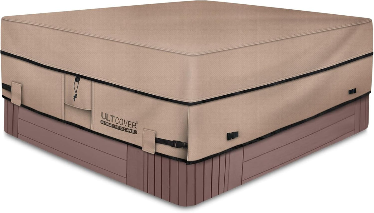 ULTCOVER Waterproof Square Hot Tub SPA Cover 85 inch
