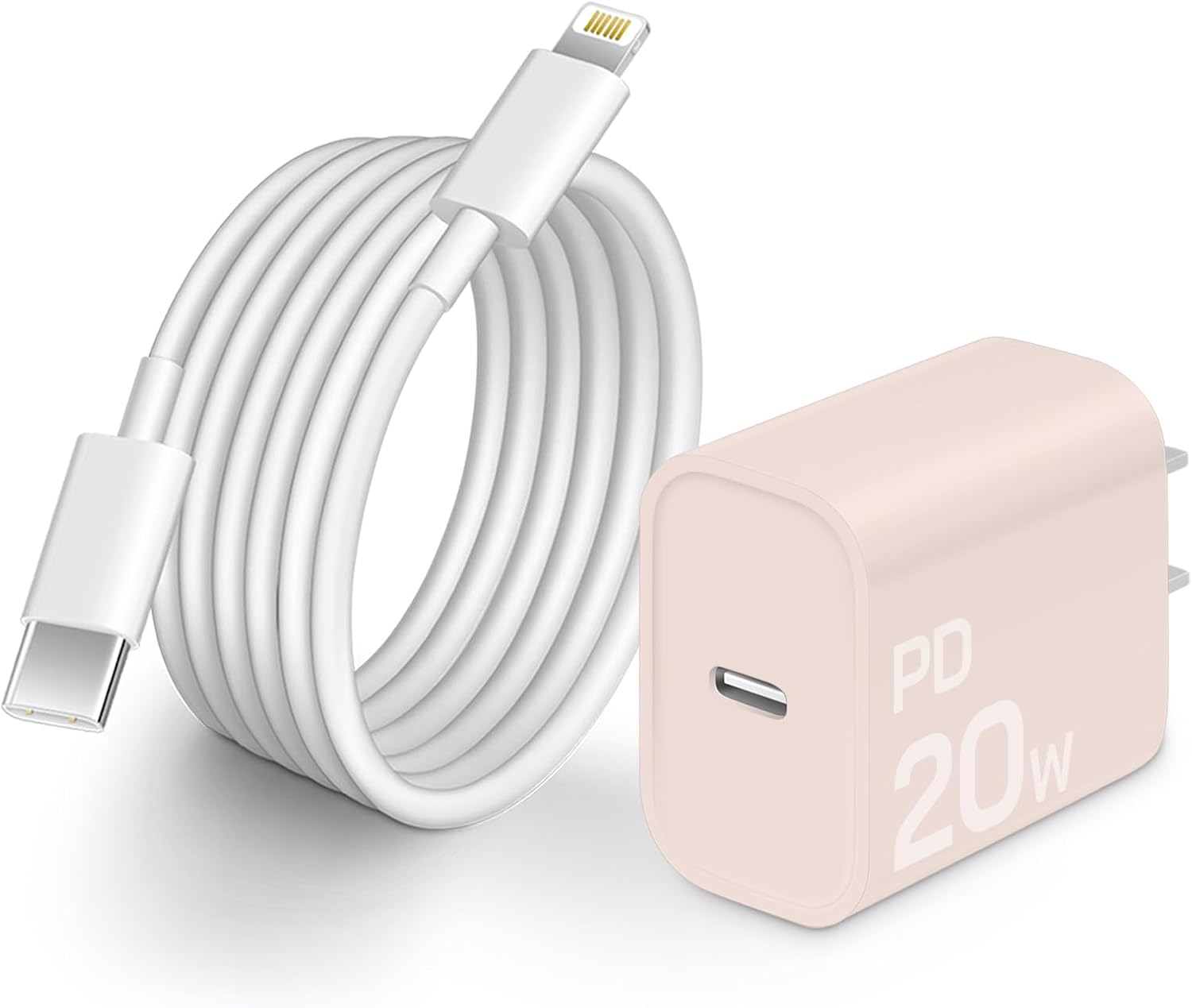 CXX Fast Charger for iPhone, 20W USB C Block with 6Ft Cable Compatible with iPhone 14/14 Pro/14 Plus/14 Pro Max/13/13 Mini/13 Pro/13 Pro Max/12/11/X & More [Green+White]