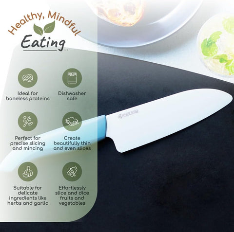 KYOCERA Revolution 2-Pc Ceramic Knife Set: 5.5” Santoku & 4.5” Utility