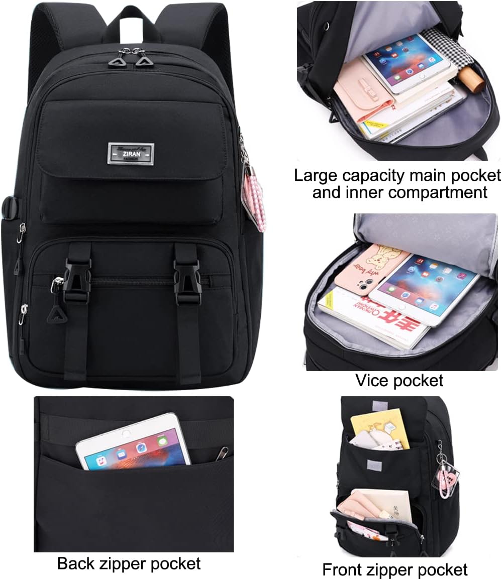 JiaYou Teen Girls Casual Backpack High Middle School Daypack Women Daily Travel Laptop Bag (2# Purple, 26 Liters)