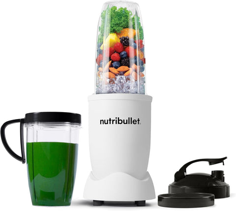 nutribullet Pro Personal Blender, Shakes, Smoothies, Food Prep, and Frozen Blending, 32 Ounce Cup, 24 Ounce Cup, Flip-top Travel Lid, 900 Watt, Matte Black, NB9-0901AK