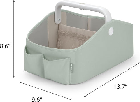 Skip Hop Diaper Caddy Organizer with Touch Sensor Night Light Nursery Style Sage