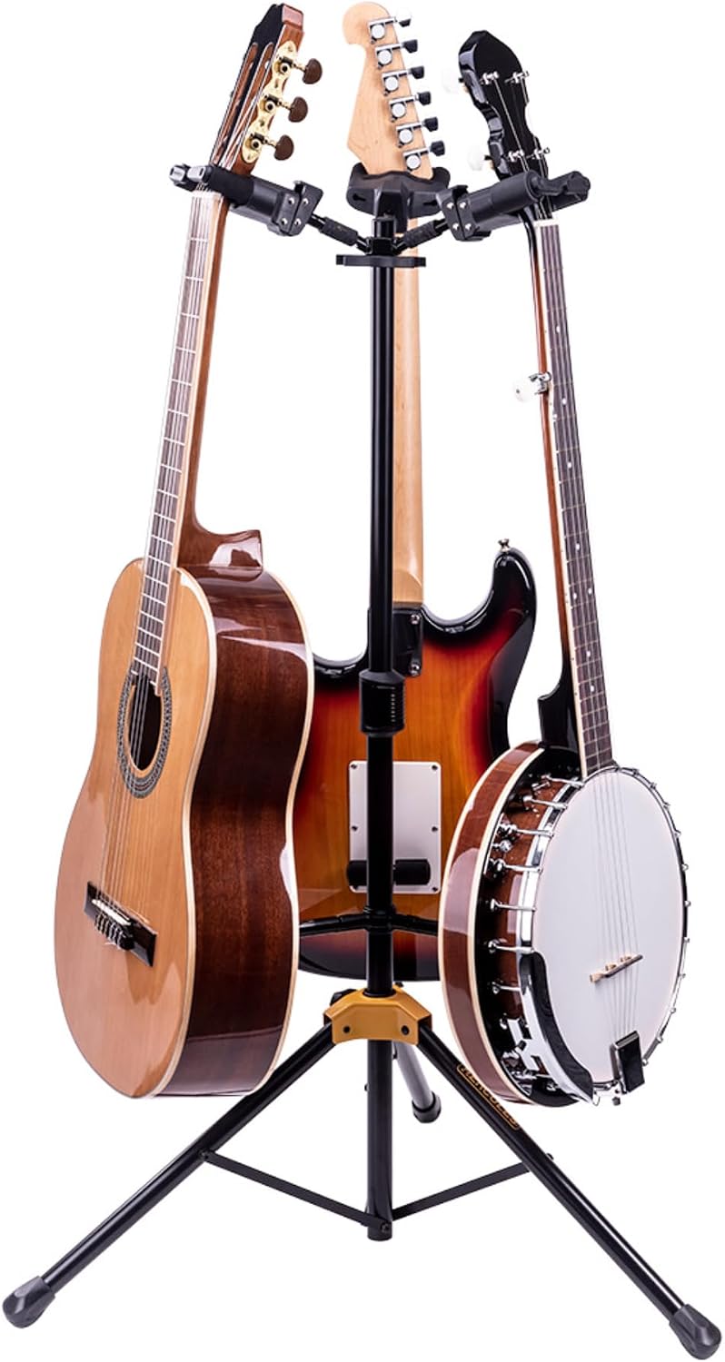 Hercules Stands GS432B Plus Tri Guitar Stand with Auto Grip System and Foldable
