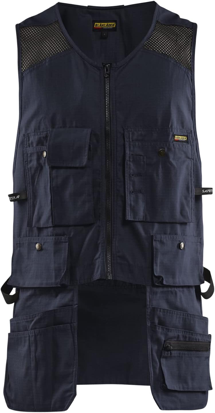 Blaklader Men's Ripstop Kangaroo Mesh Work Vest with Utility Pockets