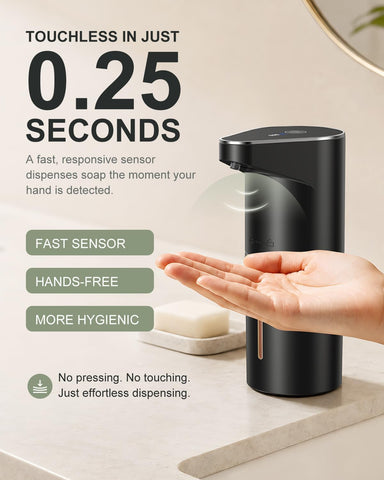 Fantictas Automatic Foaming Soap Dispenser Touchless, 3-Level Adjustable