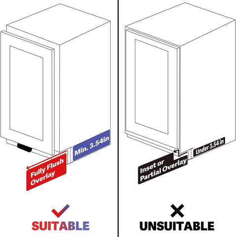 RVPEKUPE 1-Pack Under Cabinet Foot Pull for Trash Drawer, Matte Black 4"
