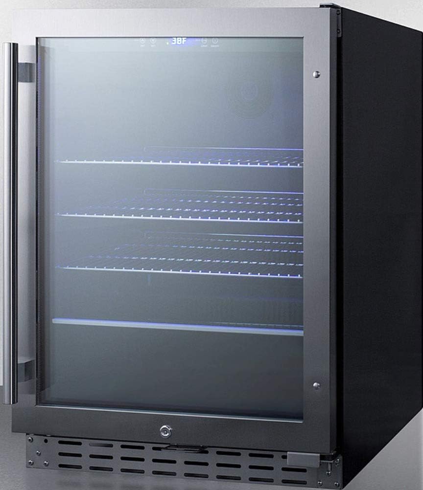 Summit 24” Beverage Center, Stainless Steel - ALBV2466