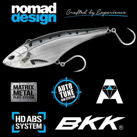 Nomad Design Madmacs High-Speed Sinking Trolling Lure with BKK Hooks