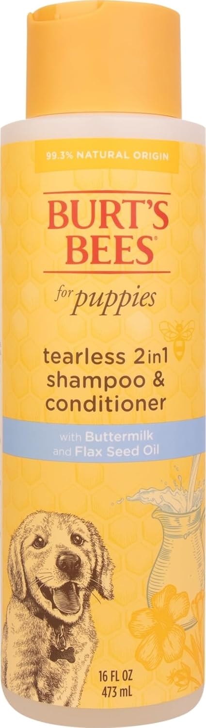 Burts Bees Tearless Puppy Shampoo & Conditioner with Buttermilk, 16 Fl Oz