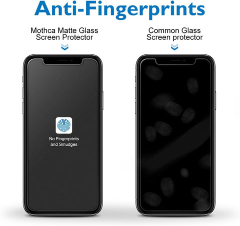 Mothca Matte Glass Screen Protector for iPhone XR/iPhone 11 [6.1-inch] Anti-Glare & Anti-Fingerprint, 9H Hardness Tempered Glass Film, Case Friendly Easy Installation Bubble Free - Smooth as Silk