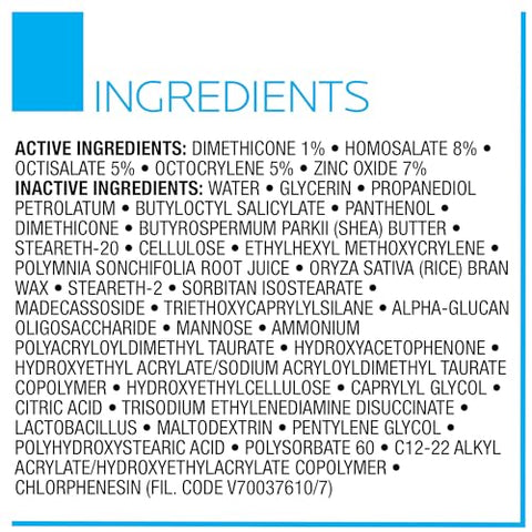 La Roche-Posay Cicaplast Balm B5 UV SPF 50, Vitamin B5 + Shea Butter + Tribioma + Madecassoside + Zinc Oxide Sunscreen, Post Treatment Skin Protectant With SPF, Multi-Purpose Cream For Dry Skin
