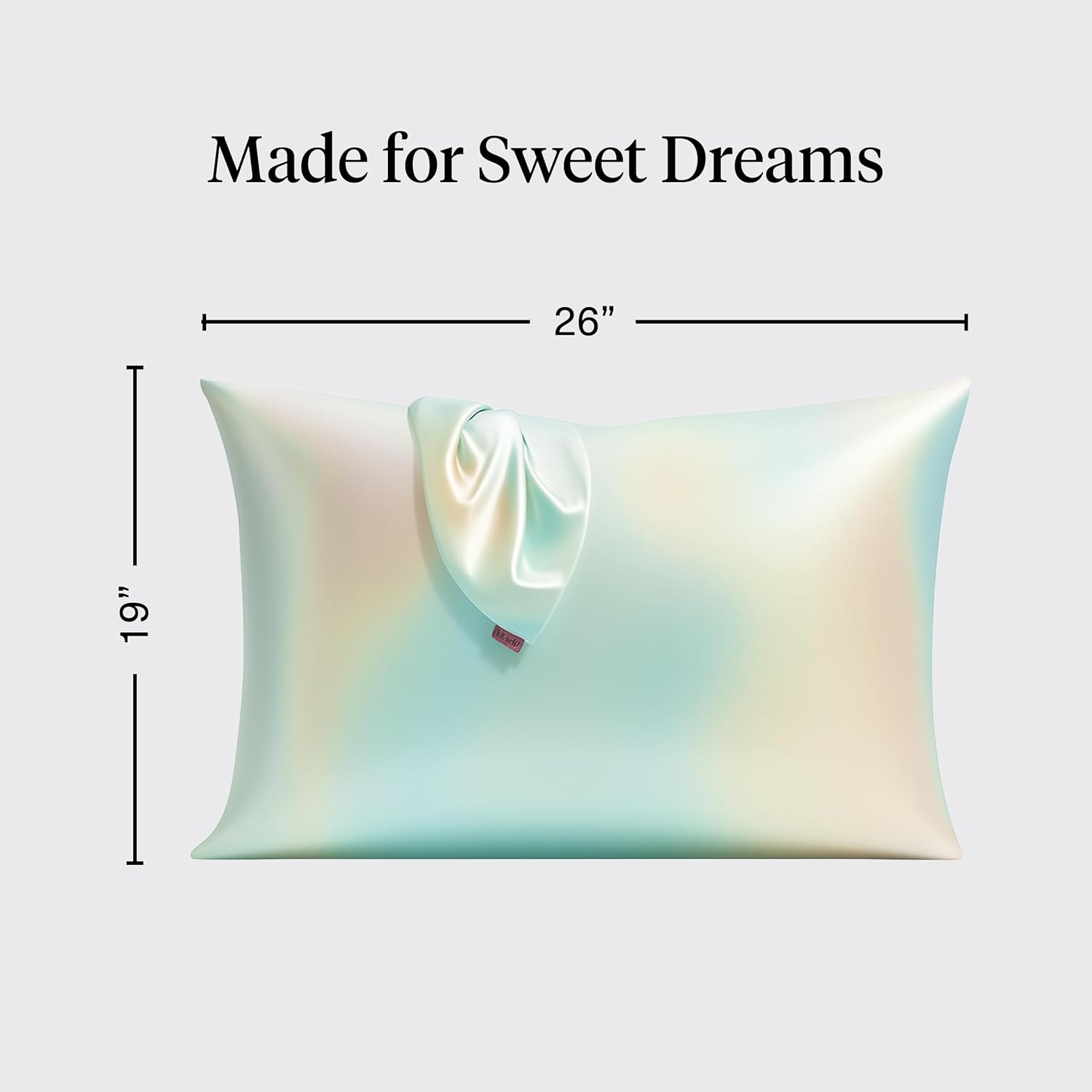 Kitsch Satin Pillowcase with Zipper - Standard Size, Aura