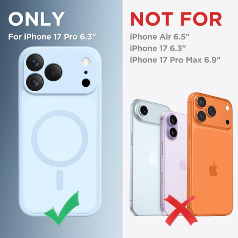 CAPRARO for iPhone 17 Pro Case, Compatible with MagSafe