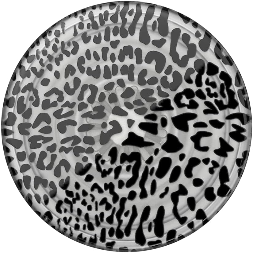 PopSockets Adhesive Phone Grip, Holder- Black Leopard