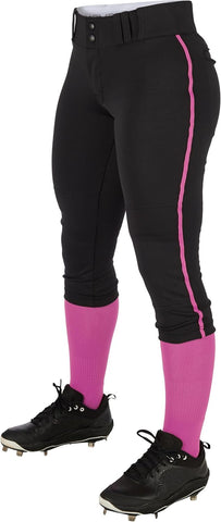Champro Women's Tournament Traditional Low-Rise Softball Pants with Braid
