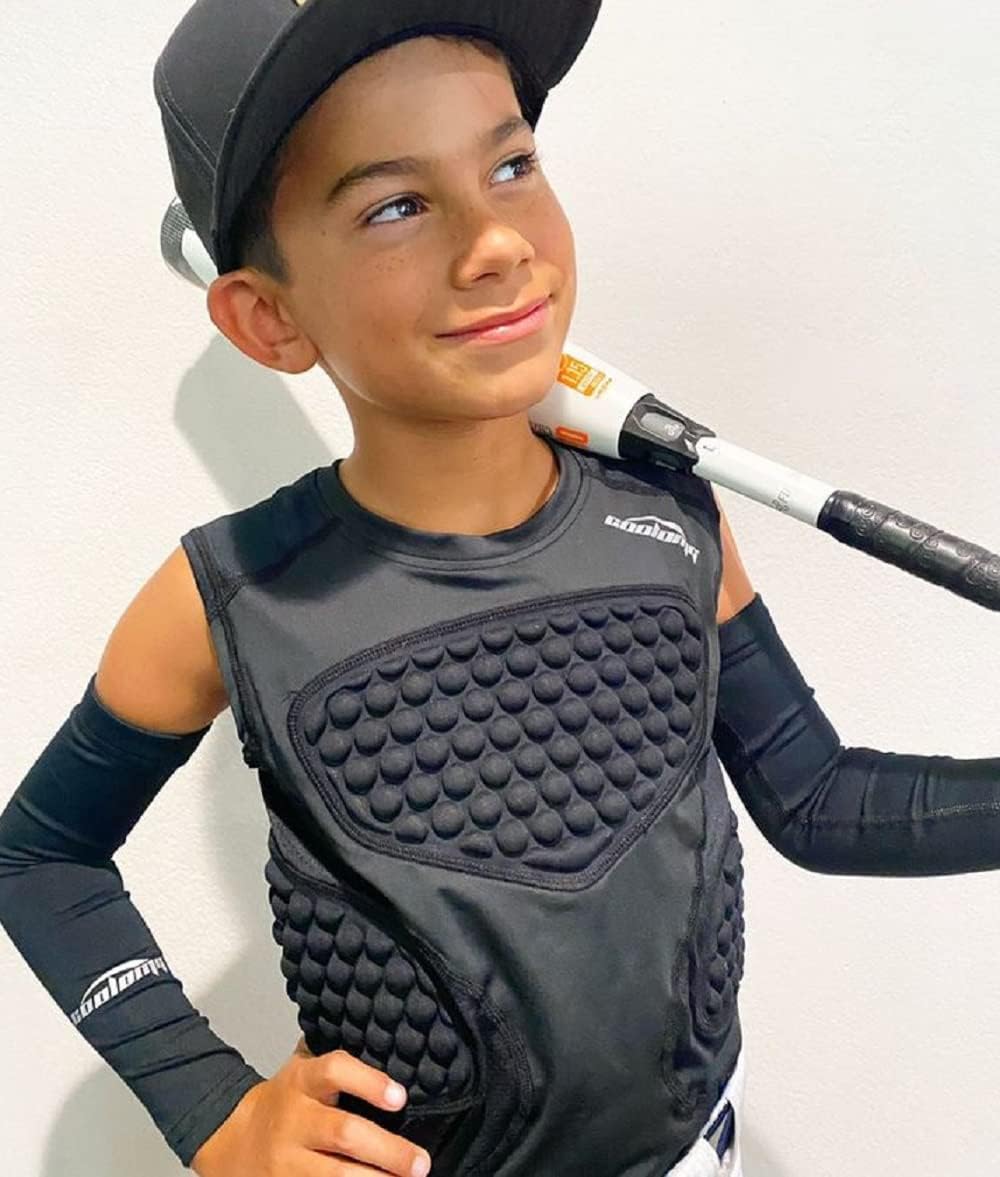 COOLOMG Youth Chest Protector Baseball Softball Football Lacrosse