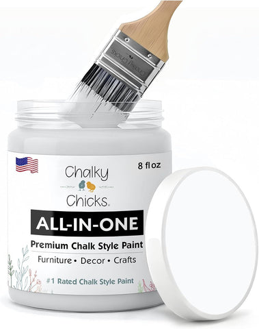 Chalky Chicks CottonTail 8 Fl Oz Chalk Paint for Furniture All in One