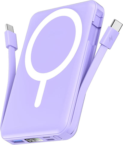 podoru for Magsafe Power Bank, 10000mAh Magnetic Portable Charger