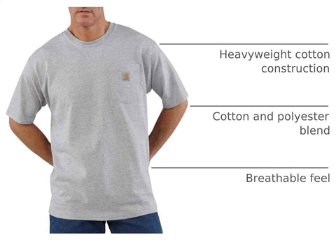 Carhartt Men's Iconic K87 Pocket T-Shirt