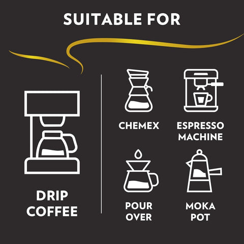 Lavazza Espresso Ground Coffee, Medium Roast, 100% Arabica, 20 oz Bag (Pack of 6)