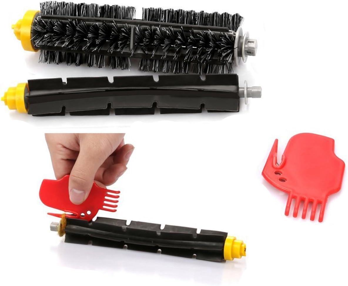 ANBOO Replacement Parts for iRobot Roomba 600 Series 694 692 690 680 660 665 651 650 614 & 500 Series 595 585 564,Filter,Side Brush,Pairs Bristle Flexible Beater Brush