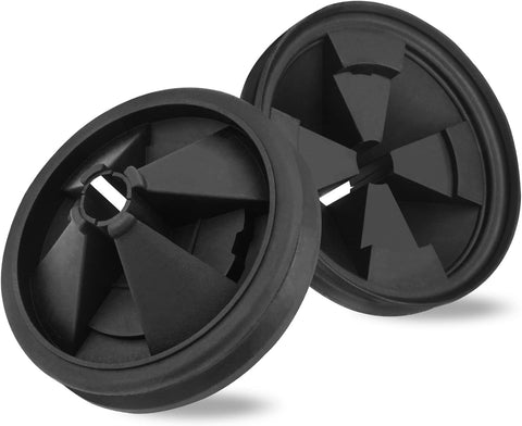 Garbage Disposal Splash Guard, 2 Pack Upgraded EPDM Rubber Drain Insert for InSinkErator Evolution Series 3 3/8" QCB-AM Sink Baffle Drain Cover Removable Quiet Collar EPDM Strainer Insert Parts