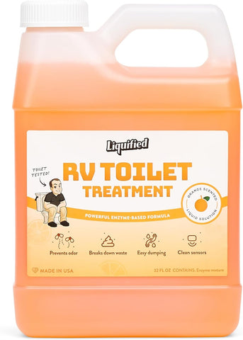 Liquified RV Toilet Treatment Bundle- Black Holding Tank Digester - Odor Eliminator - Lavender Scent - Matts RV Reviews (Lavender, 32oz, 3 Pack)