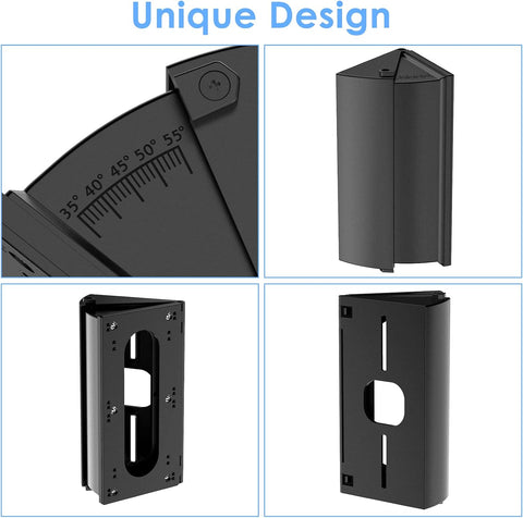 RIOVO Adjustable 30 to 55 Degree Doorbell Angle Mount Compatible with Ring/Blink Video Doorbell/Battery Doorbell, Replacement Angle Adjustment Adapter Mounting Bracket Wedge Kit