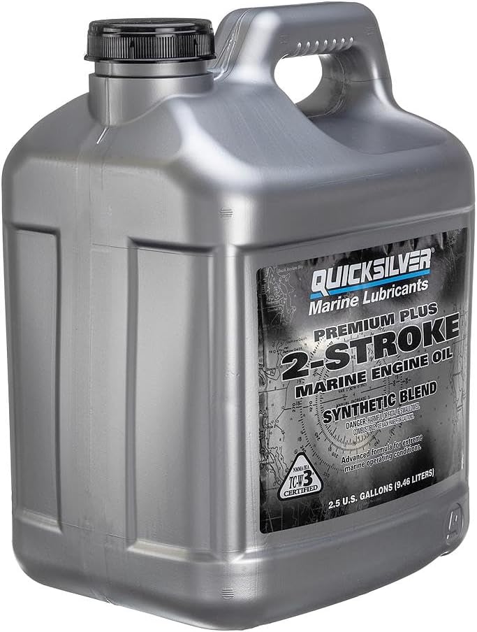 Quicksilver 2-Stroke Premium Plus Synthetic Blend Marine Engine Oil, 2.5 Gallon
