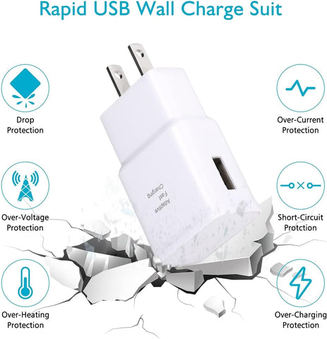 Type C Charger,USB C Android Phone Wall Charger Block & 6.6ft C Charger Fast Charging Cable for Samsung Galaxy S26/S25/S22/S22+/S22 Ultra /S21/S21+/S20/S10/S10+/S10e/S9/S9+/S8/S8Plus/Edge/Active/Note