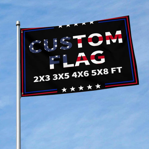 Custom Flag 3x5 FT Design Your Logo/Image/Text Double Sided Customize Banner Personalized Business Activities Decoration Outdoor Flags