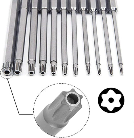 aiyun 11Piece Star Screwdriver Bit Set Shark Vacuum Security (75mm Length)