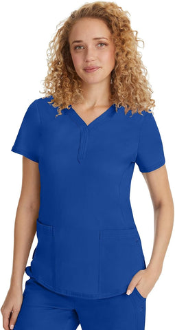 Healing Hands Purple Label Jane Scrub Top for Women Y-Neck Design