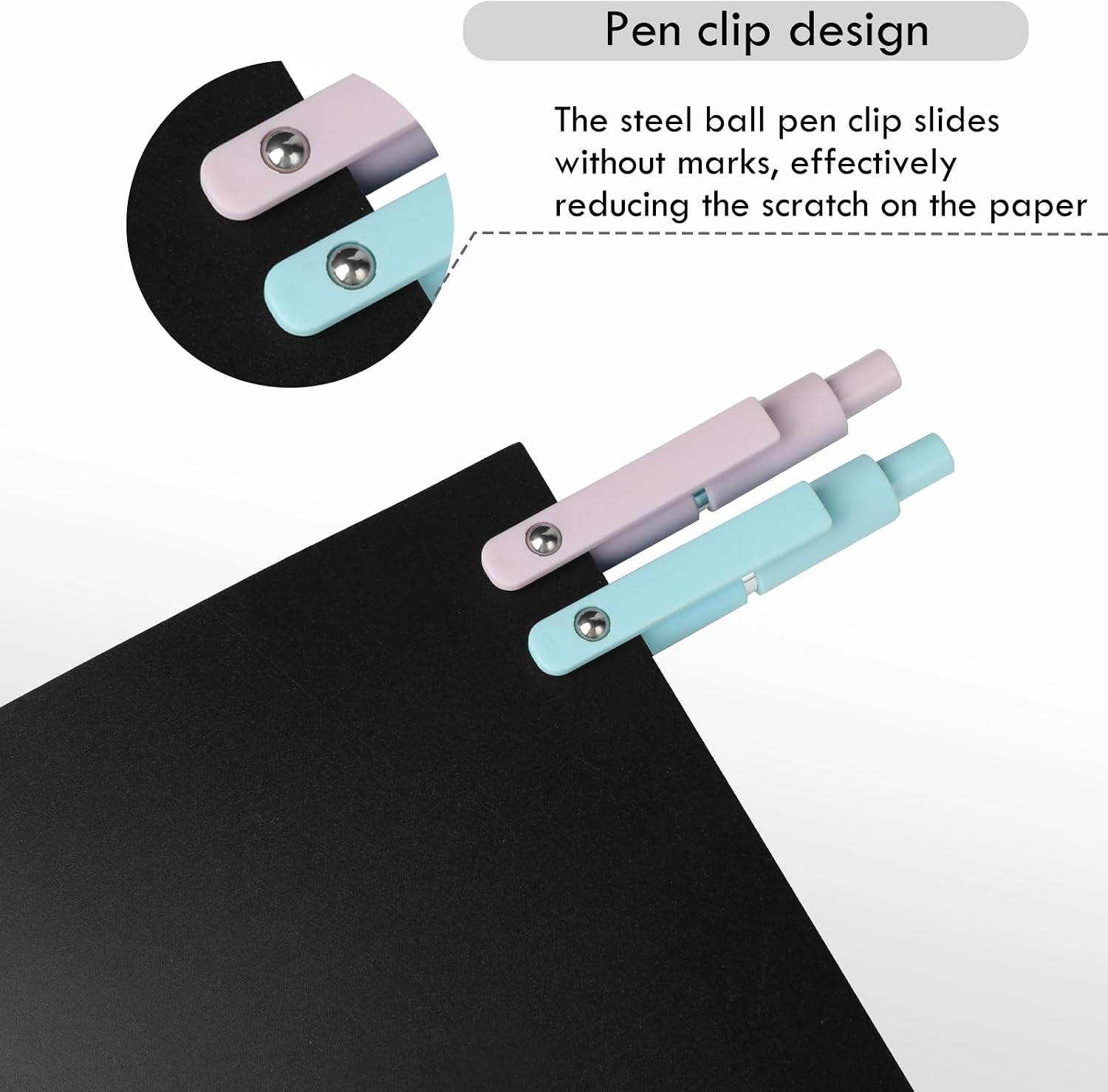 Ddaowanx Gel Pens Set,10 Pcs 0.5mm Retractable Quick Dry Black Ink Pens