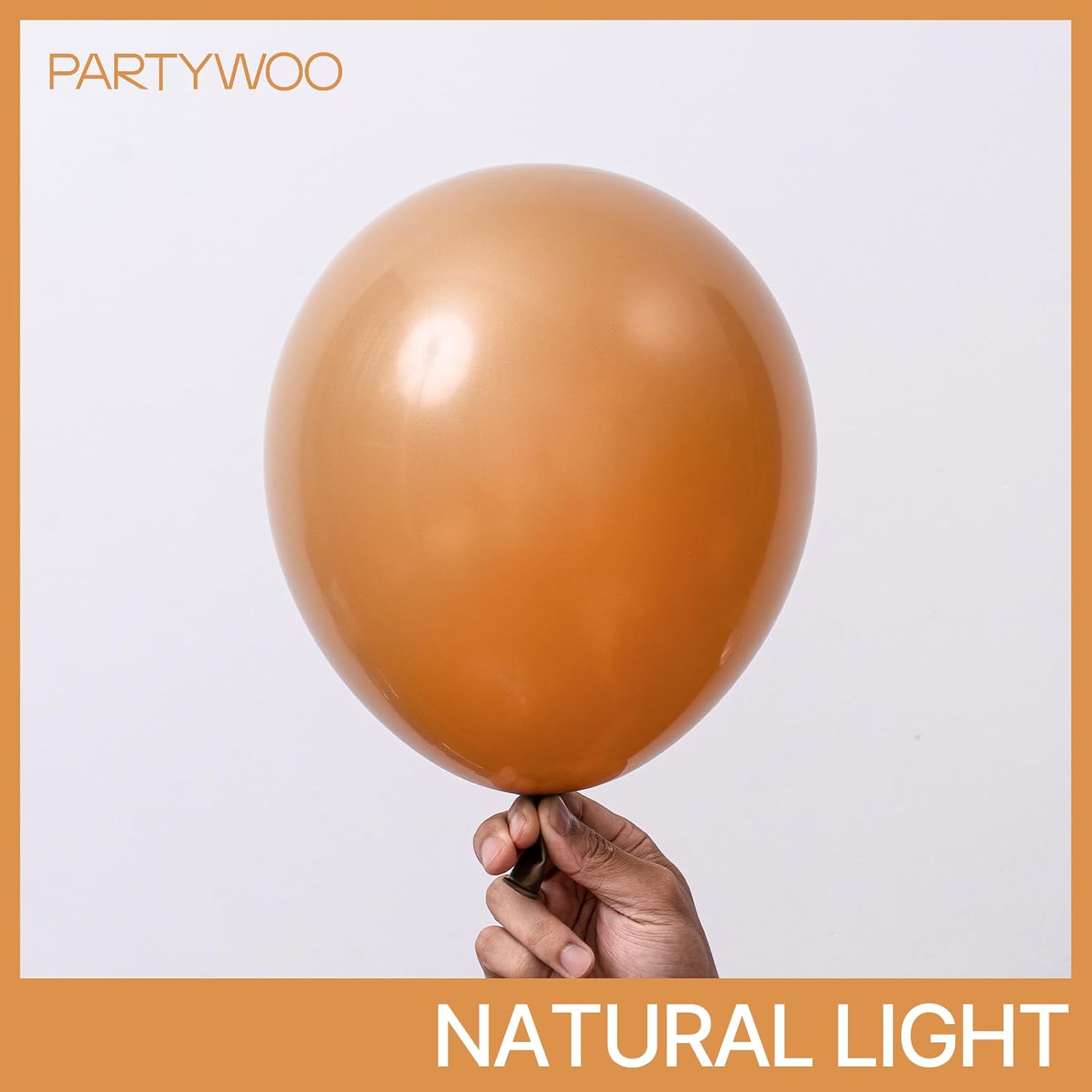 PartyWoo Boho Neutral Light Brown Balloons 101pcs Coffee Fall Color 12 Inch