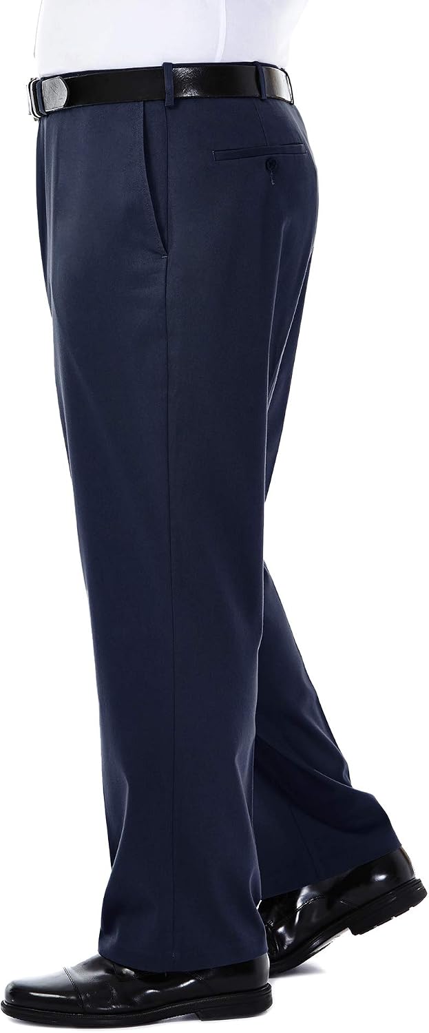 Haggar Men's Big & Tall Classic Fit Premium No Iron Khaki Pant