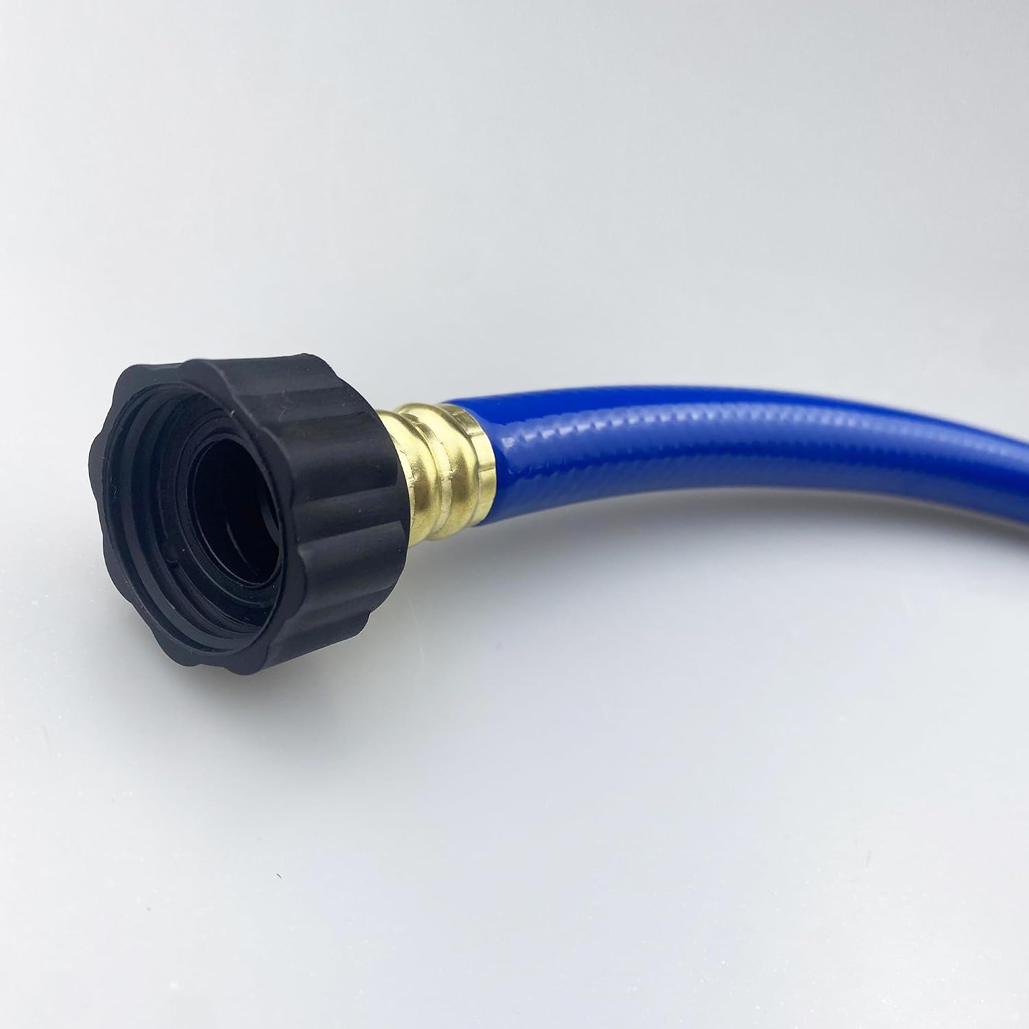 Darnassus PVC Garden Hose 1/2 Inch, 4 FT Flexible Water Hose Blue with Male and Female Plastic Fittings - No Leaking and Lightweight for Household Outdoors Lawns Patio