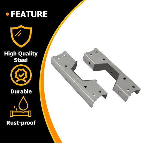 KUAFU 6 Inch Drop Rear C Notch Kit Compatible with 1989-1998 Chevy Silverado/GMC Sierra C1500 K1500 Trucks Bare Metal Steel