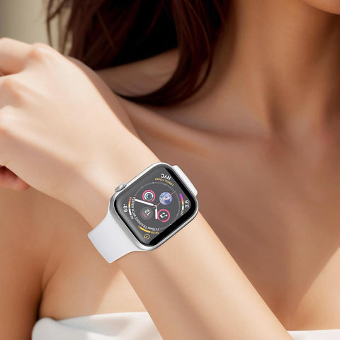 Sport Band Compatible with Apple Watch Bands 40mm 38mm 41mm 42mm 44mm 45mm 49mm for Women Men,Soft Silicone Waterproof Replacement Strap for Apple Watch Series 11 10 9 8 7 6 5 4 Ultra 3 2 1 SE