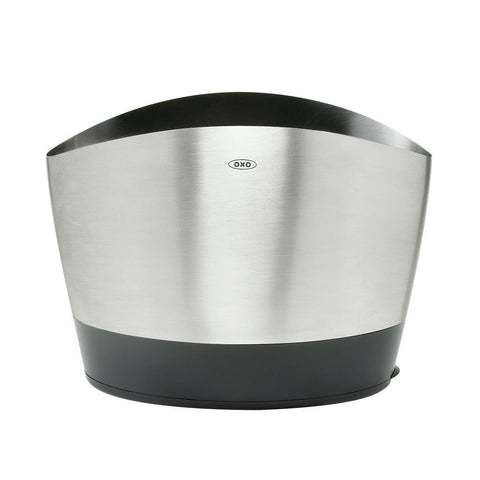 OXO Good Grips Stainless Steel Utensil Holder 8.4" x 4.75" x 6.25",Silver