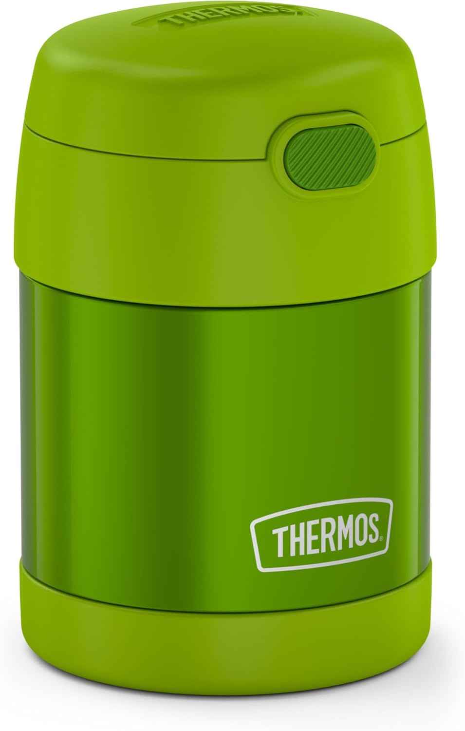 THERMOS FUNTAINER Kids Food Jar with Spoon, 10oz, Lime