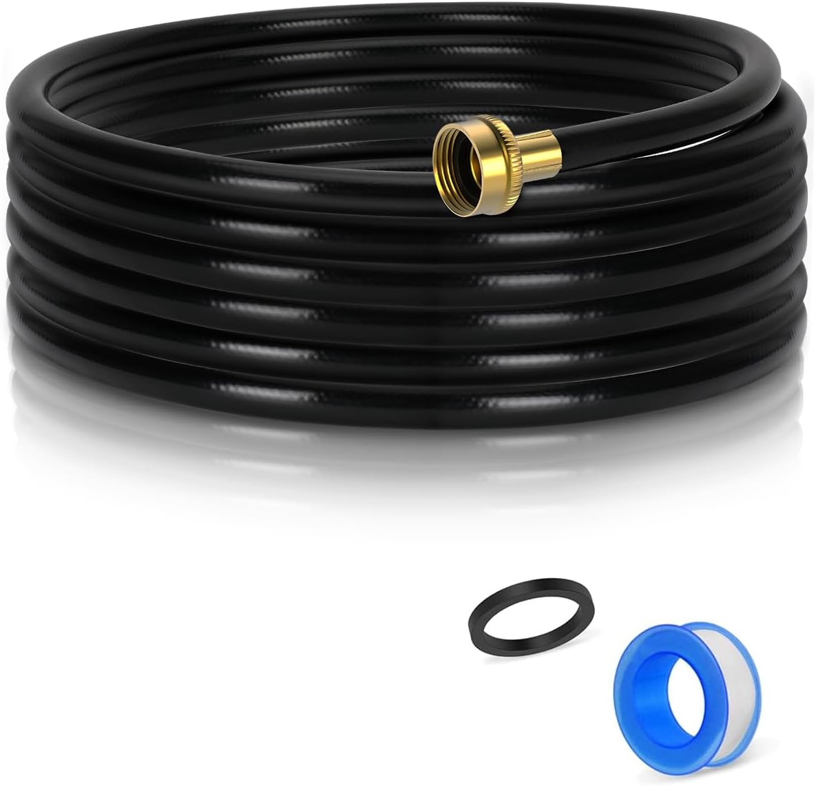 20FT Dehumidifier Drain Hose with 3/4" FHT Brass Connector, Leak-Proof