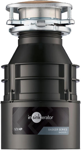 InSinkErator Badger 1 Garbage Disposal, Badger Series 1/3 HP Continuous Feed Food Waste Disposer