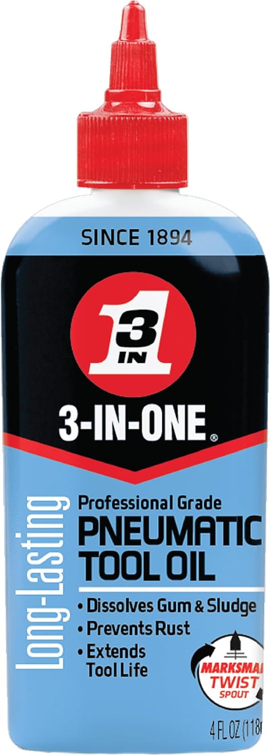 3-IN-ONE Professional Grade Pneumatic Tool Oil, 4 OZ [12-PACK]
