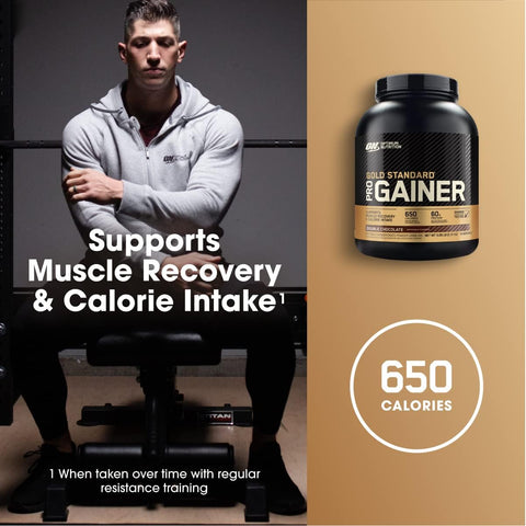 Optimum Nutrition Gold Standard Pro Gainer Protein, Double Chocolate, 5 LB