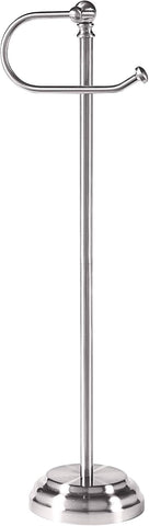 SunnyPoint Classic Bathroom Free Standing Toilet Tissue Paper Roll Holder Stand