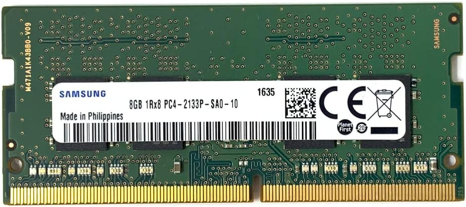 Samsung M471A1K43BB0-CPB 8GB PC4-17000 DDR4-2133MHz Non-ECC Unbuffered CL15 260-Pin SoDimm 1.2V Single Rank Memory Module - OEM