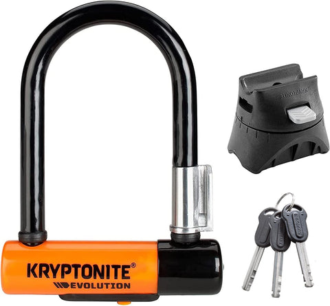 Kryptonite Evolution Mini-5 Bike U-Lock, 13mm Steel Shackle Heavy Duty