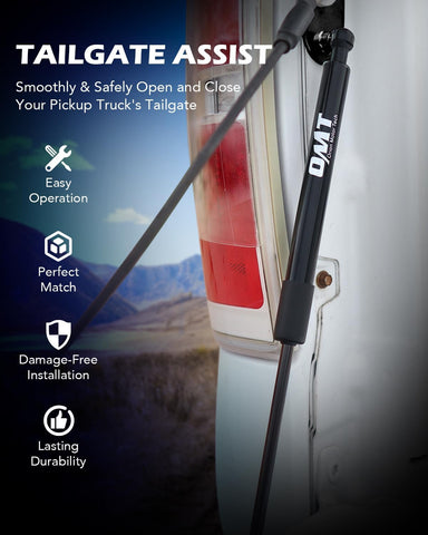 OMT Tailgate Assist Kit Compatible with 02-08 RAM 1500, 03-09 RAM 2500 3500