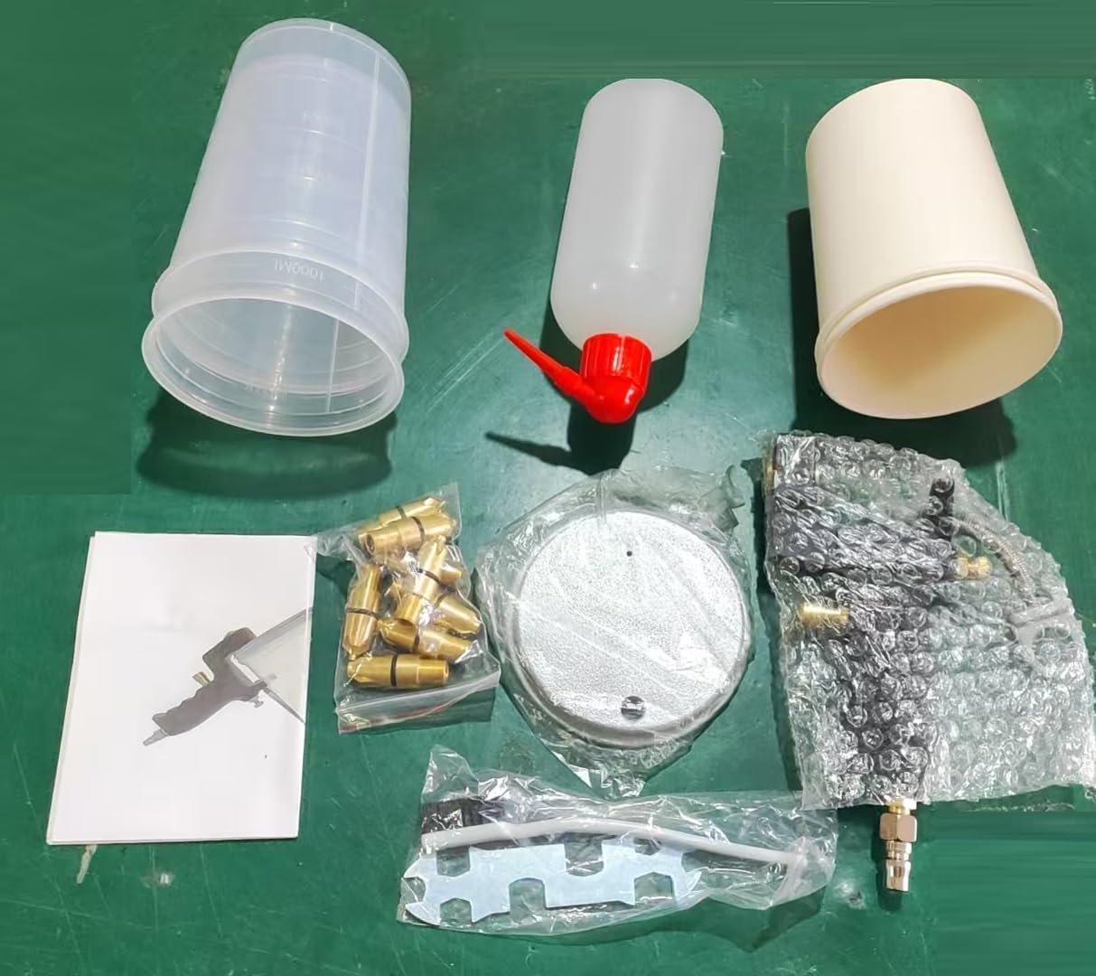 LFI 0NE SET Professional Grade Cup Gun, Sprays Gelcoat or Resin resin fiberglass Laminating Roller project kit for composite fiberglass tool fiberglass roller
